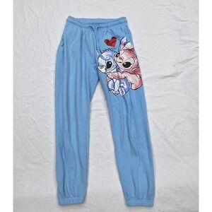 Disney Stitch Light Blue Sweatpants Size Medium